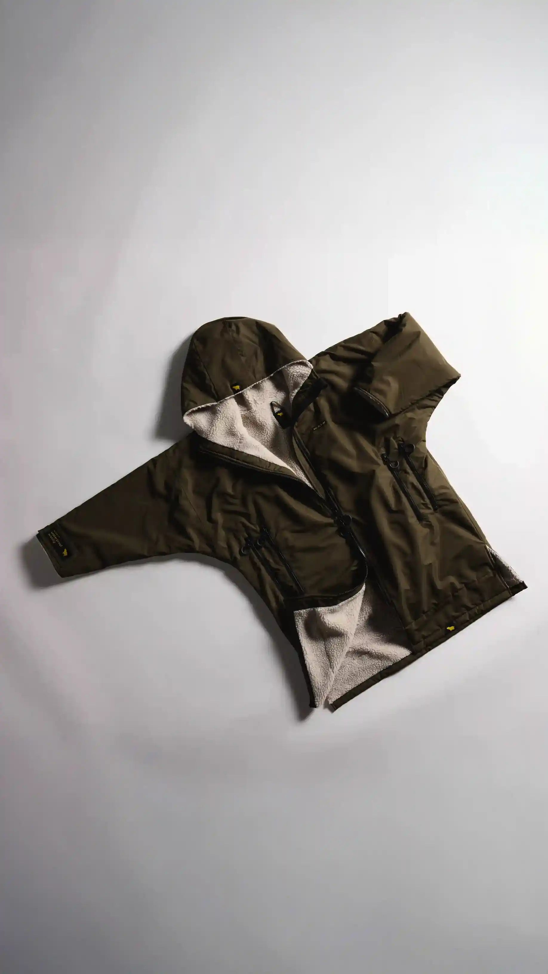 Men's Army Green Oversized Winter Coat | Waterproof & Windproof