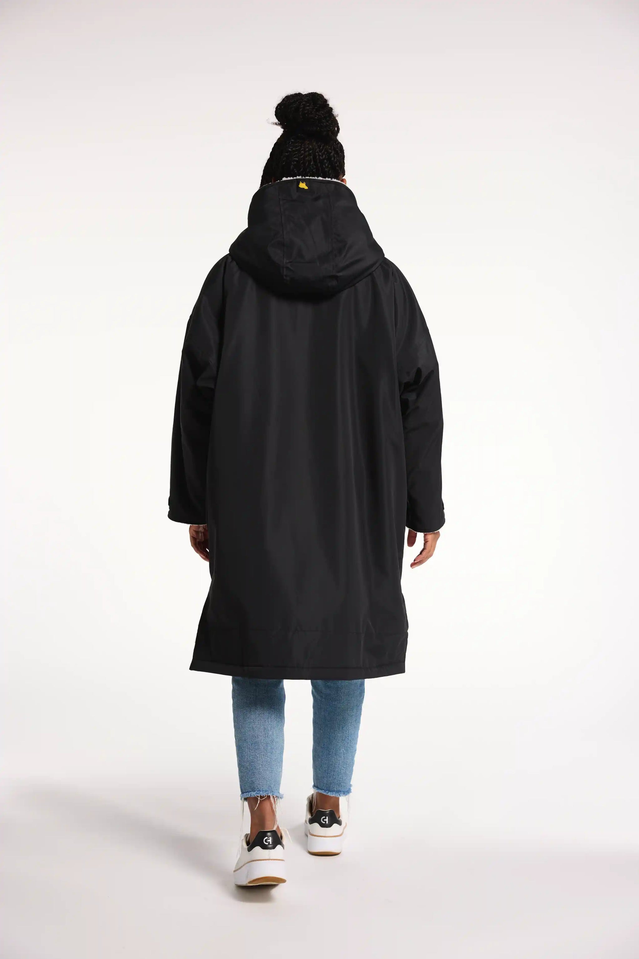 Women's Black Oversized Winter Coat | Waterproof & Windproof