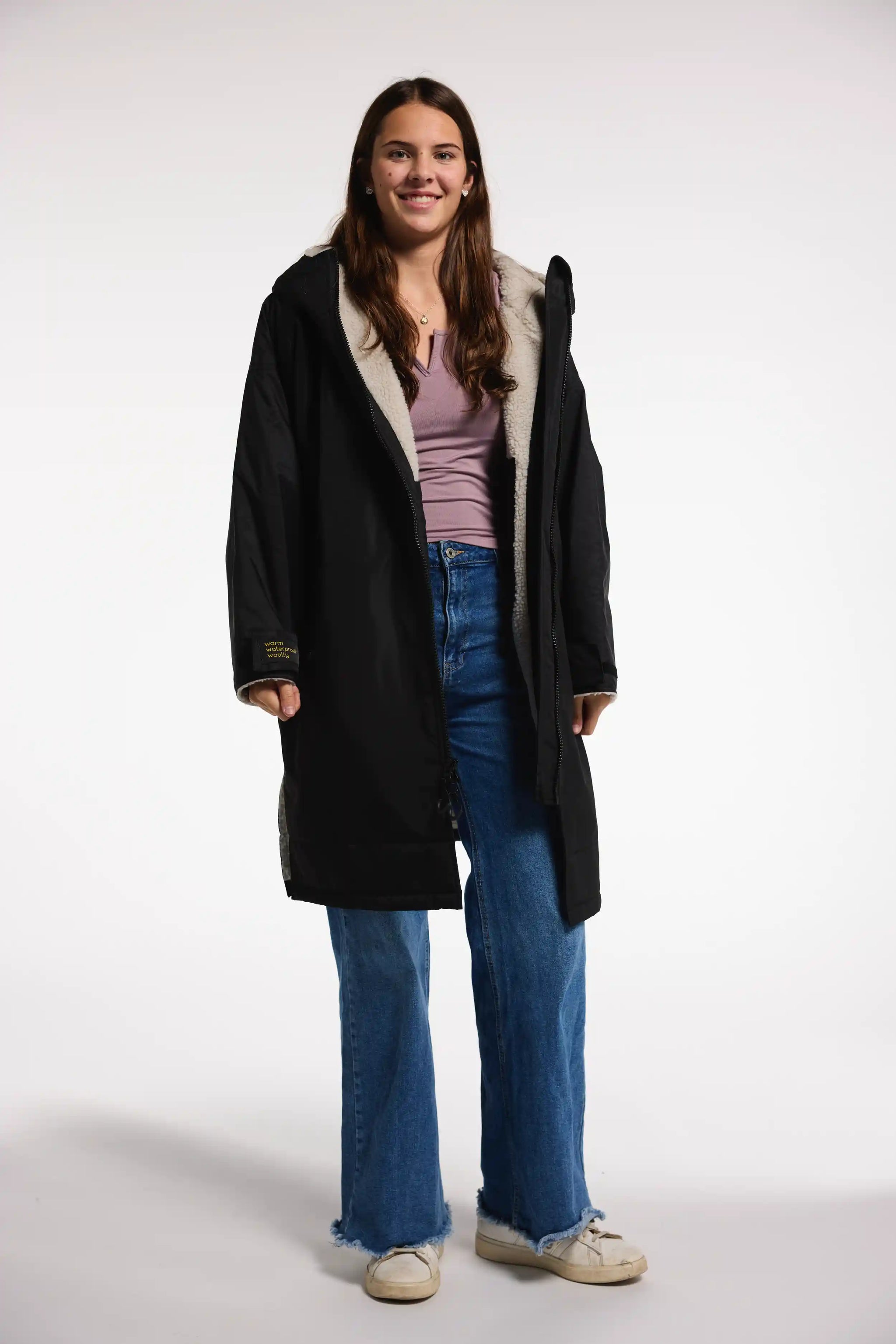Women's Black Oversized Winter Coat | Waterproof & Windproof