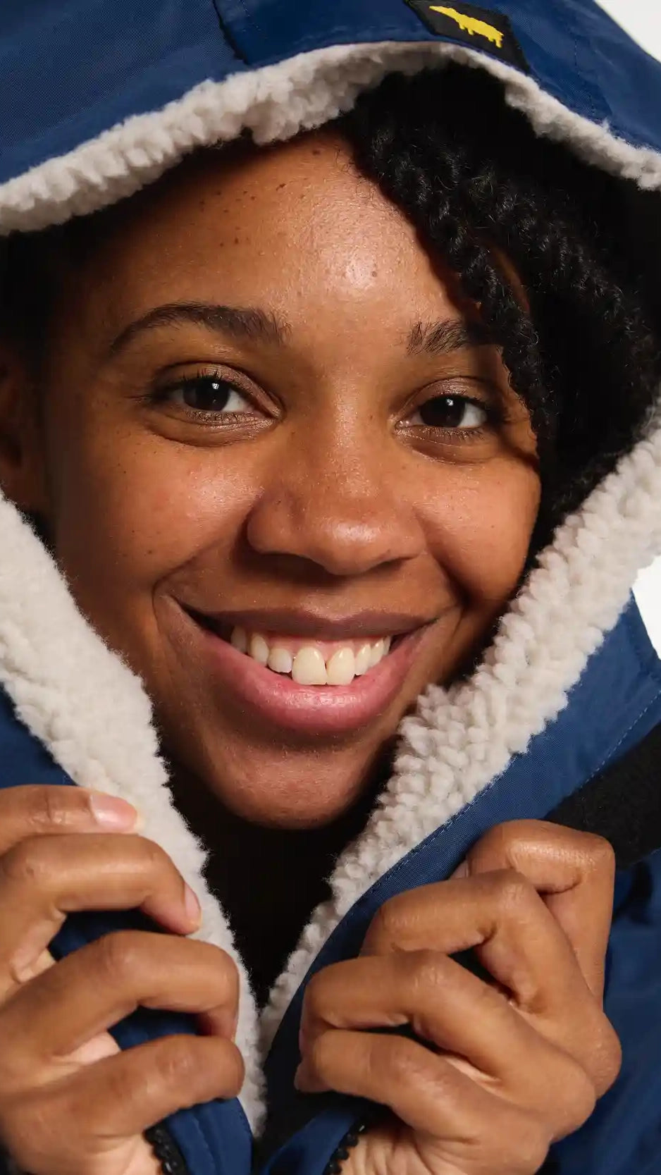 Women's Blue Oversized Winter Coat | Waterproof & Windproof