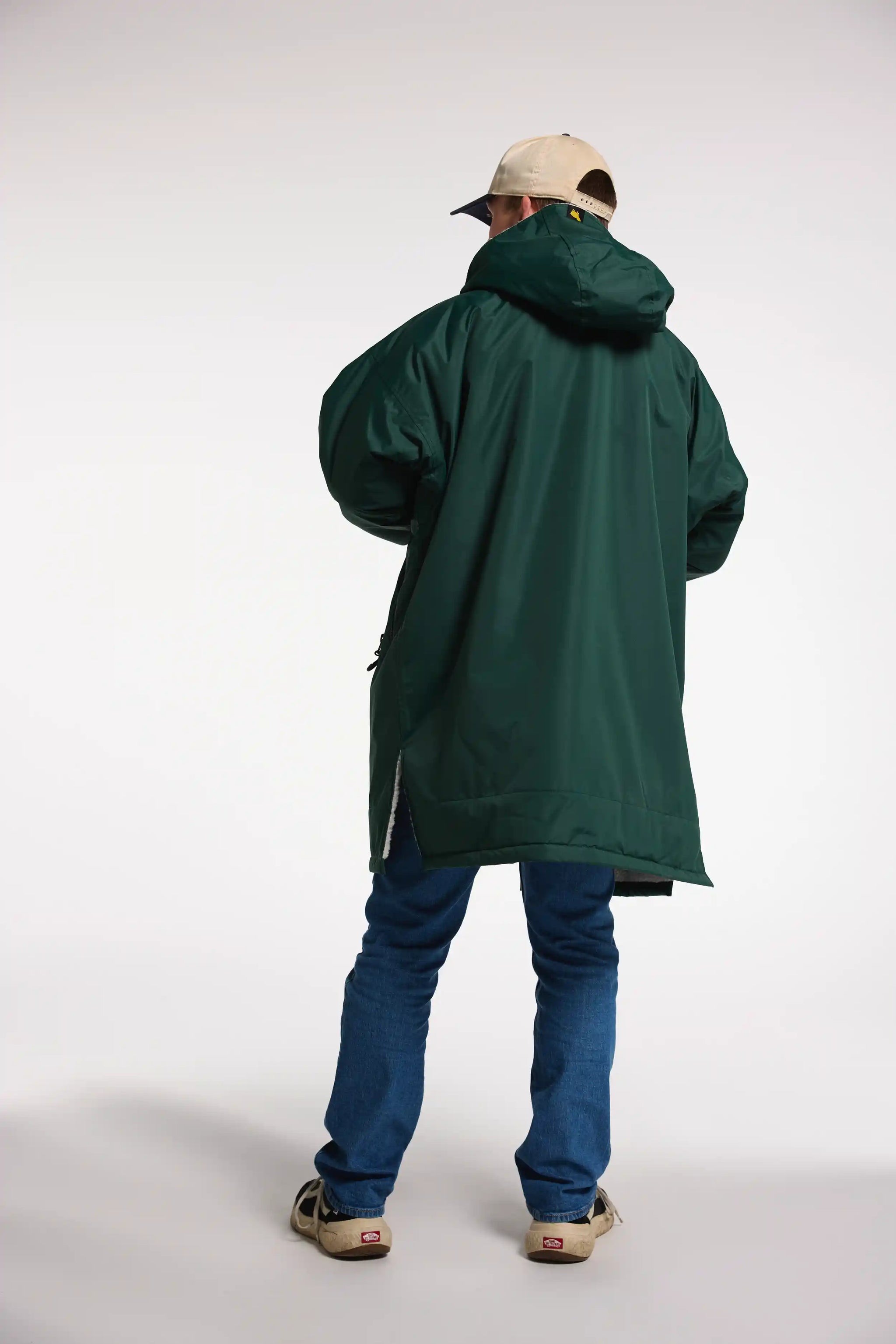 Men's Loden Green Oversized Winter Coat | Waterproof & Windproof