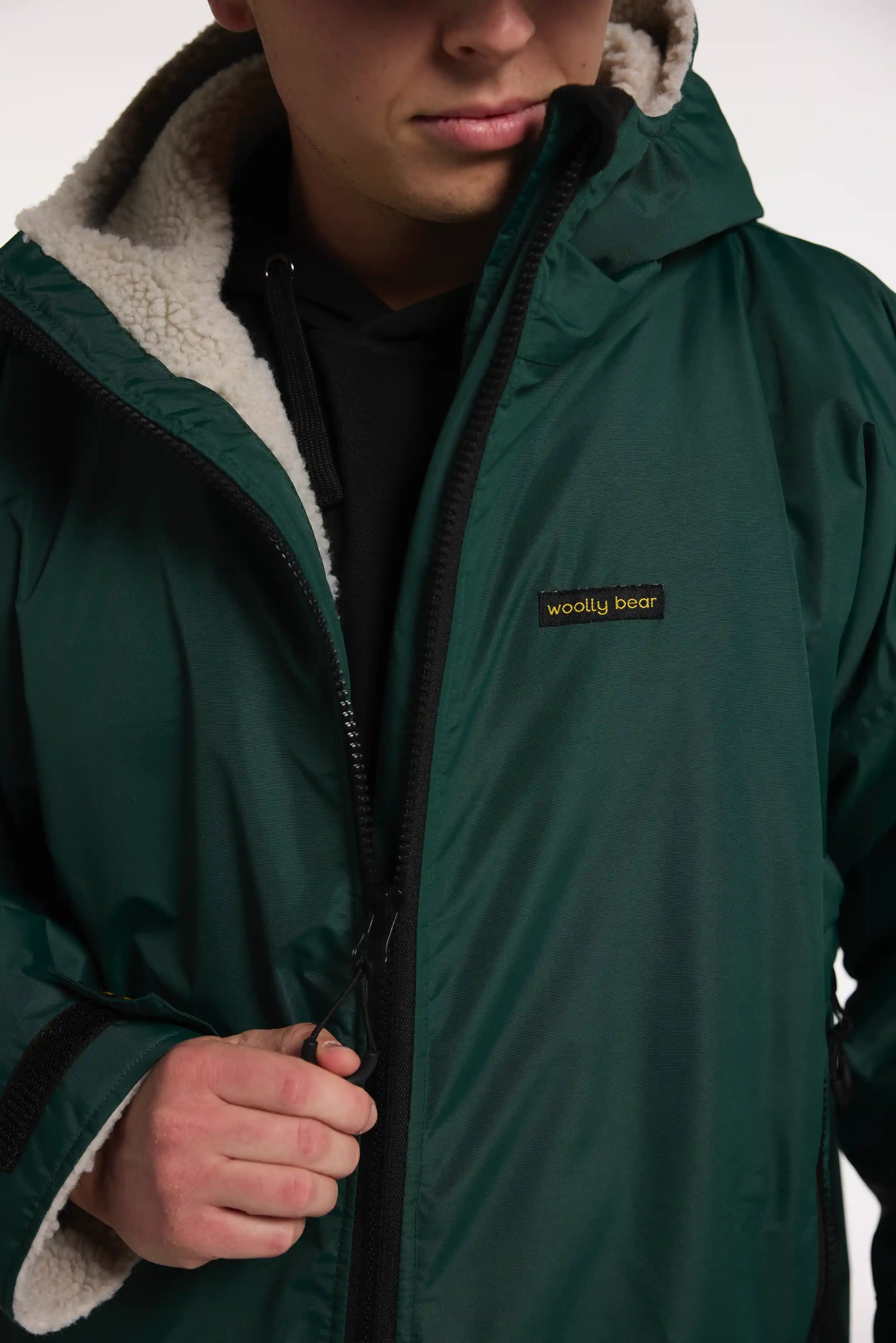 Men's Loden Green Oversized Winter Coat | Waterproof & Windproof